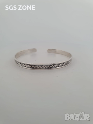 СРЕБЪРНА ГРИВНА 925, снимка 5 - Гривни - 52362608