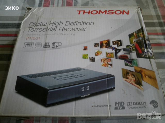декодер Thomson THT501 - плеър и приемник за DVB-T2 телевизия