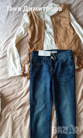 Дънки и блузки за момиче по 5лв., снимка 4 - Детски панталони и дънки - 50513534