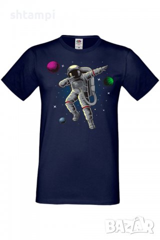 Мъжка тениска Dabbing astronaut,Изненада,Повод,Подарък,Празник, снимка 8 - Тениски - 37659662