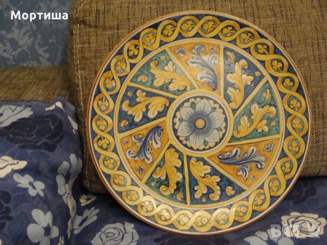  maiolica антикварна чиния за стена 