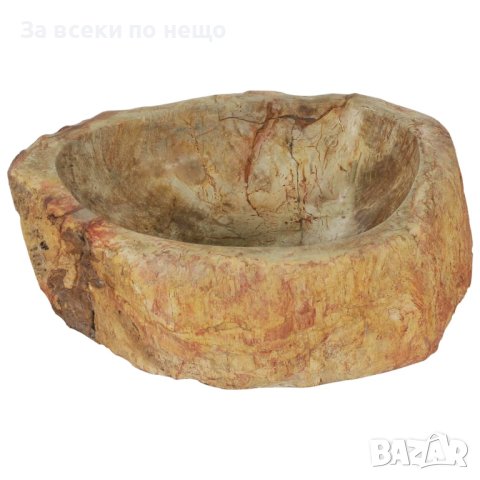 Мивка, 45x35x15 см, вкаменелост, кремава, снимка 4 - Мивки - 43483243