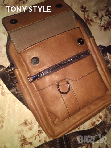 Нова Кожена Мъжка Чанта , снимка 2 - Чанти - 51610569