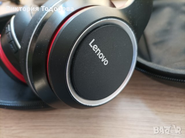 качествени bluetooth слушалки Lenovo за върху ушите 