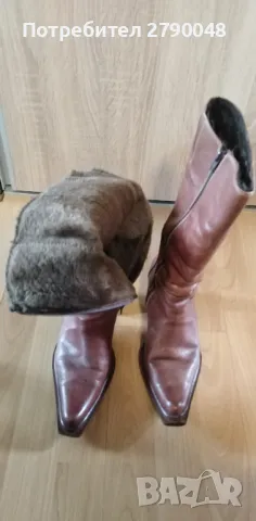 Зимни ботуши и боти - естествена кожа, снимка 3 - Дамски ботуши - 49642730