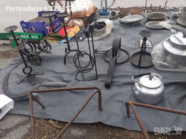 Ковани свещници за камина, снимка 6 - Декорация за дома - 42114129