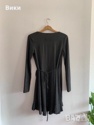 Сива красива рокля, снимка 7 - Рокли - 26877324