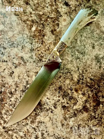 Ловен нож ръчно изкован, снимка 5 - Ножове - 49336197