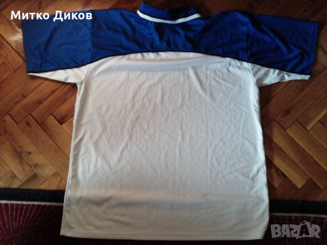 Тениска Пума футболна бяло синьо размер ХЛ, снимка 4 - Футбол - 28545959