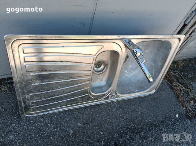 Голяма Мивка от неръждаема стомана, инокс, хром- никел + керамичен смесител, кран, снимка 2 - Други - 33504220