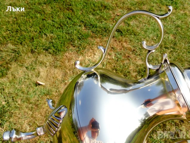 Английска бронзова кана,чайник 1.4 кг.,2 литра., снимка 9 - Антикварни и старинни предмети - 26268926