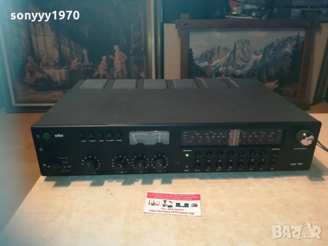 braun regie 550 receiver-made in west germany 1803212034 &, снимка 2 - Ресийвъри, усилватели, смесителни пултове - 32214586