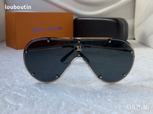 Louis Vuitton 2023 висок клас мъжки слънчеви очила маска, снимка 7 - Слънчеви и диоптрични очила - 39012278