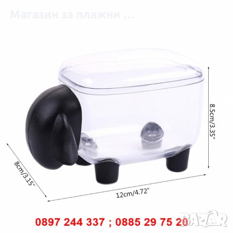 Малка кутия за клечки за уши/зъби във формата на Овца, снимка 3 - Други стоки за дома - 28269729