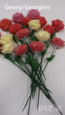 Ароматни цветя от глицеринов сапун , снимка 3 - Изкуствени цветя - 39598223