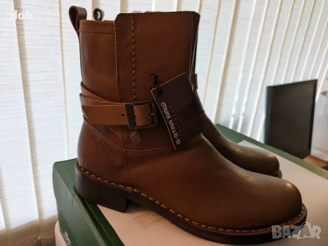 Нови дамски кожени ботуши G-STAR TOLEDO Maja BELT оригинал, снимка 7 - Дамски ботуши - 49869447
