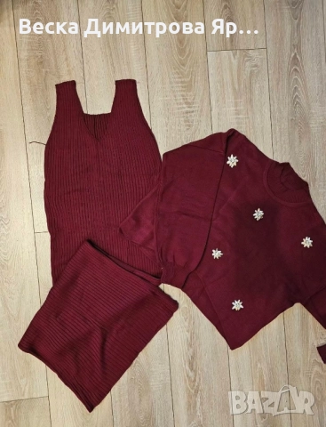 Рокля с пуловер, снимка 9 - Рокли - 52576958