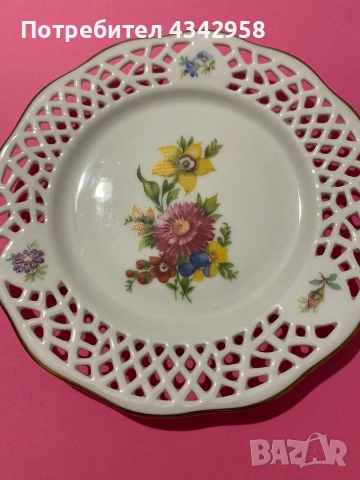 Порцеланови винтидж чинийки. Германия., снимка 5 - Антикварни и старинни предмети - 52860863