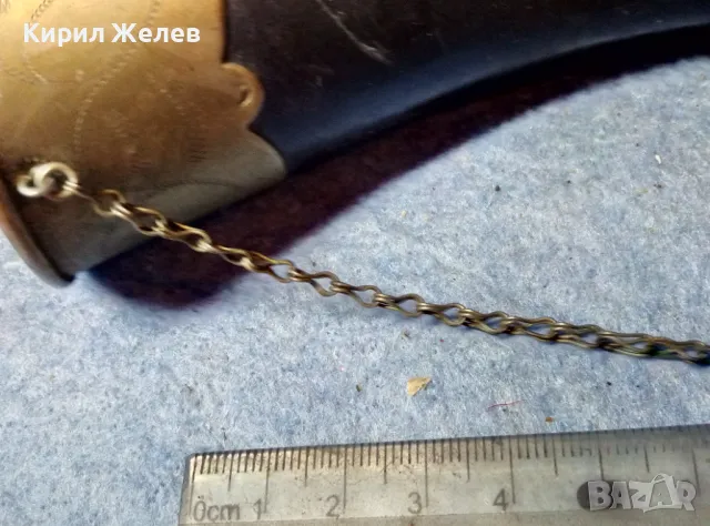 Стар БИВОЛСКИ РОГ с РЪЧНО ОРНАМЕНТИРАН МЕЛХИОРЕН ОБКОВ За КОЛЕКЦИЯ ТЕМАТИЧНА ЛОВНА ДЕКОРАЦИЯ 47829, снимка 8 - Антикварни и старинни предмети - 47971999