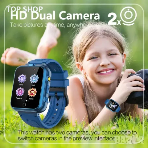 Детски смарт часовник Retysaz син, снимка 3 - Детски - 48487392