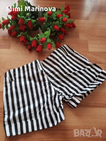 Къси раирани панталонки, снимка 1