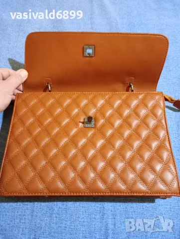 Кафява дамска чанта , снимка 7 - Чанти - 48637180