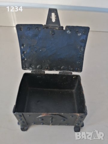 Кутийка от ковано желязо 9 х 7 h 5 cm. , снимка 2 - Други стоки за дома - 35456542
