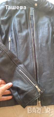 Дамско кожено яке -естествена кожа, снимка 5 - Якета - 51756071