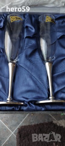 Сребърни чаши, сребро  800-сребро крисрал, снимка 1