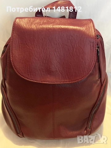 Дамска кожена раничка