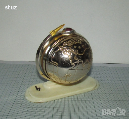 Будилник Слава "Спутник" (No:4), снимка 5 - Антикварни и старинни предмети - 53056208