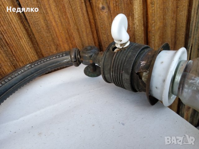 Стара австрийска настолна лампа,1900г,работеща, снимка 9 - Антикварни и старинни предмети - 35204139