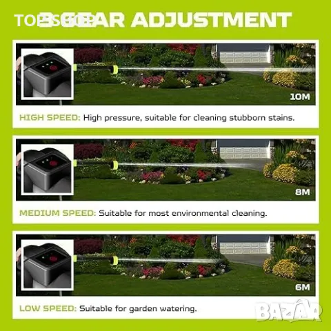 Нова Безжична миячка под налягане CQWLKEJ почистване поливане за автомобил, снимка 5 - Други - 49203441