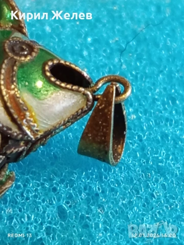 Сребърна висулка във формата на подвижна Риба 🐟 популярен талисман много красива 52543, снимка 8 - Колиета, медальони, синджири - 53073475