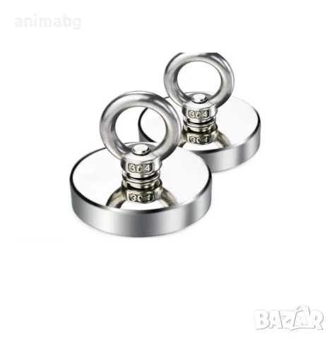 ANIMABG Супер силен риболовен магнит, Неодимов, 42мм, 61 кг., снимка 4 - Такъми - 50664345