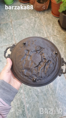 Чугунена чиния ПАНО, снимка 4 - Антикварни и старинни предмети - 52372852