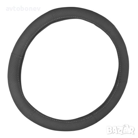 Кожен калъф за волан М-38см СИВ, снимка 2 - Аксесоари и консумативи - 40543836