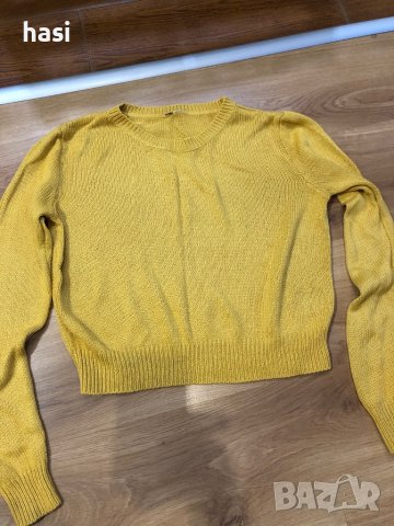  Жълта блуза , снимка 3 - Блузи с дълъг ръкав и пуловери - 38799534