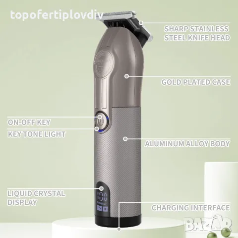 Тример/машинка за брада,коса и оформяне  MASOVOTU Beard Trimmer for Men, снимка 6 - Фризьорски принадлежности - 49918793