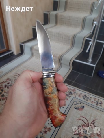 Нож на Андрей Бирюков от К340 стомана закалена на 62hrc, снимка 5 - Ножове - 37502436