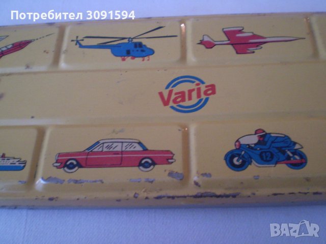 Винтидж немски VARIA Кутия за акварелни бои тенекиен германия, снимка 13 - Антикварни и старинни предмети - 37237711
