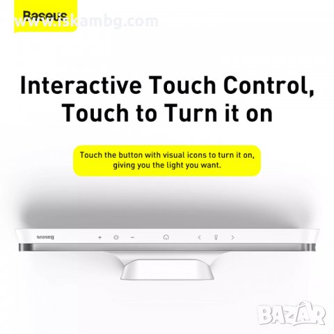 Магнитна настолна лед лампа Baseus / нощна лампа / лампа за бюро / лампа за учене - код 3736, снимка 12 - Лед осветление - 37731844