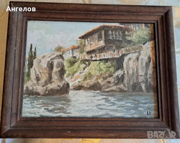 "Малка къщурка" м.б. на Анатоли Панагонов, Българския Айвазовски, снимка 1