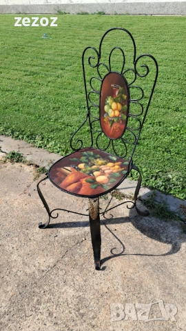 Стол винтидж- метал и дърво
