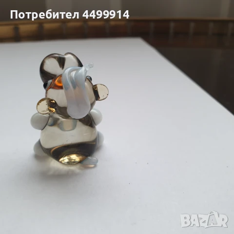 Стъклена фигура на хипопотамче, снимка 5 - Колекции - 50964764