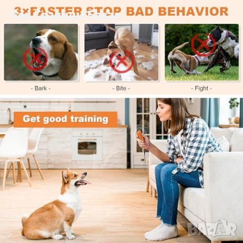 Нов Уред за спиране на лай, ултразвуков, безопасен и ефективен за куче, снимка 5 - За кучета - 51772045