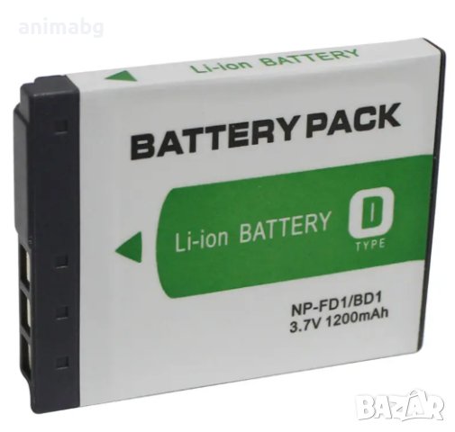 ANIMABG Батерия модел NP-BD1 / NP-FD1 за фотоапарати на Sony с капацитет 1200mAh 3.7V модели Cybersh