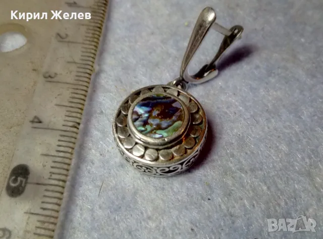 NIKOL@S АВТОРСКА СРЕБЪРНА ОБЕЦА СРЕБРО 925 с БЯЛА ПОЗЛАТА и КРАЛСКИ СЕДЕФ на БИЖУТЕРА НИКОЛАС 48940, снимка 10 - Обеци - 48953213