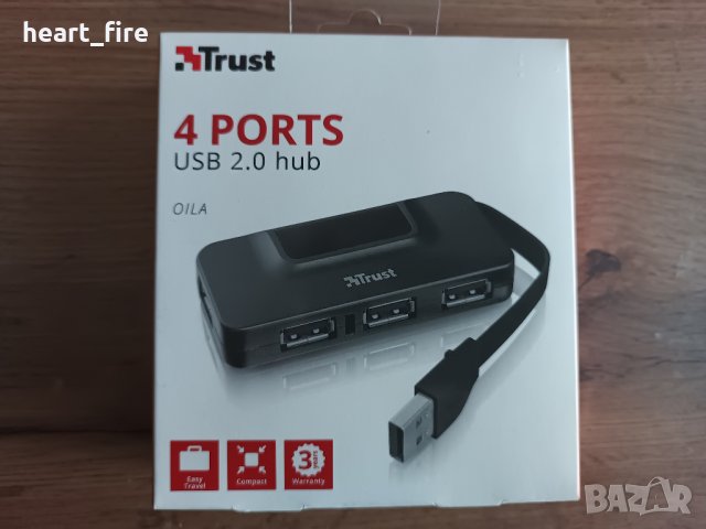 Trust USB хъб, снимка 1 - Друга електроника - 43225329