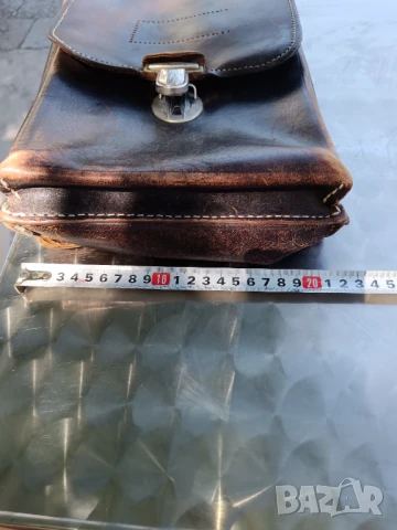 Продавам стара мъжка кожена чанта, снимка 10 - Чанти - 51325863